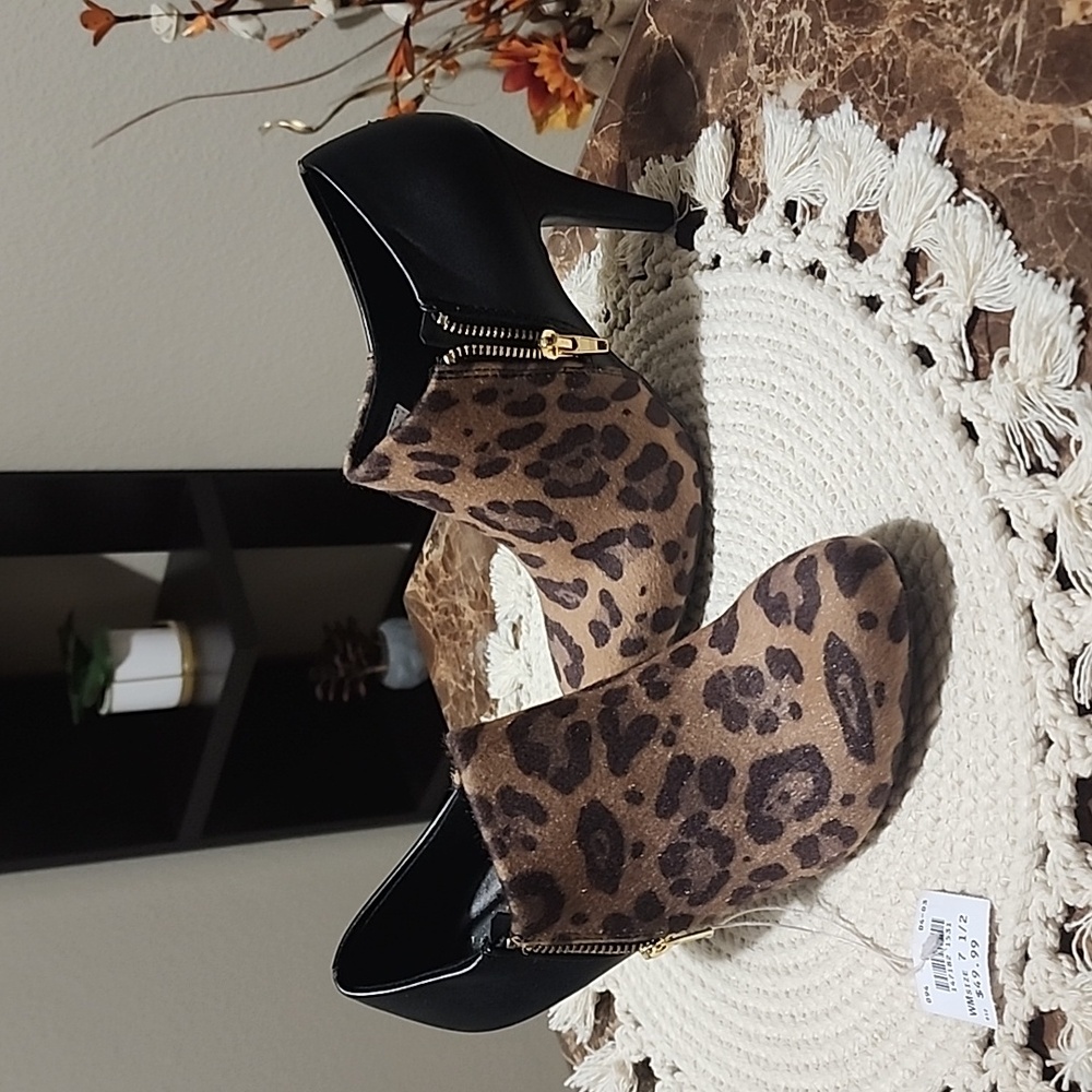 Cheeta Print ankle boot